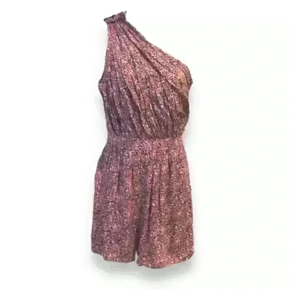 BCBGeneration One Shoulder Romper Size 6